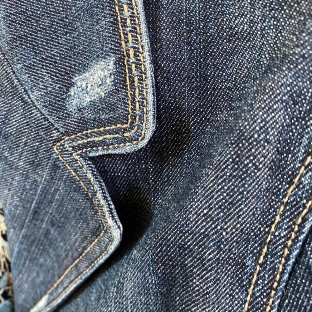 Elie Tahari Denim Jacket - Picture 5 of 6